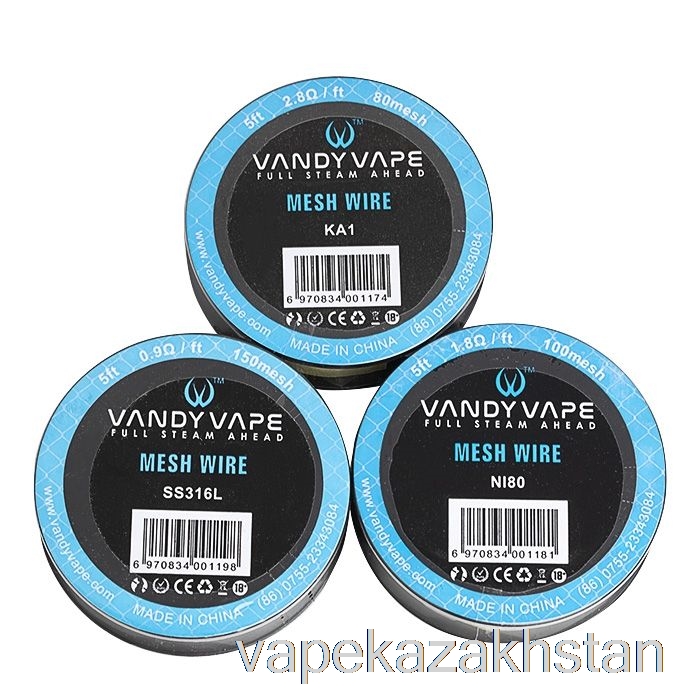 Vape Smoke Vandy Vape Mesh Wire Spools - 5 Feet 1.2ohm 100mesh Ni80